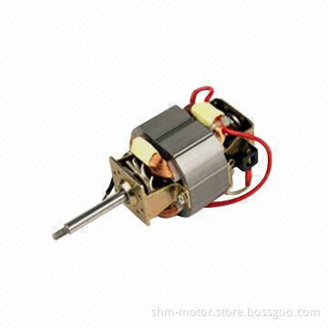 AC motors for paper shredder, vacuum cleaner, hair dryer